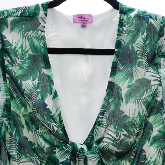 Sabrina Palm Print Romper - Picture 3 of 4